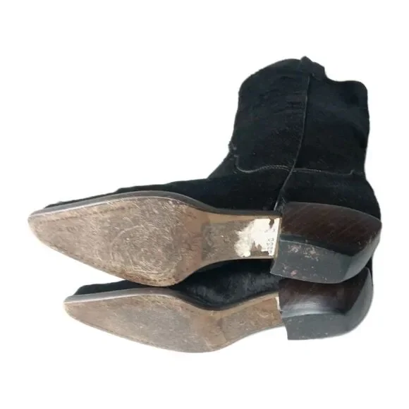 Donald J Pliner Calf Hair Boots Women's Size 6 Brown Retail $475
